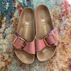 Madrid big buckle Pink floral Birkenstock